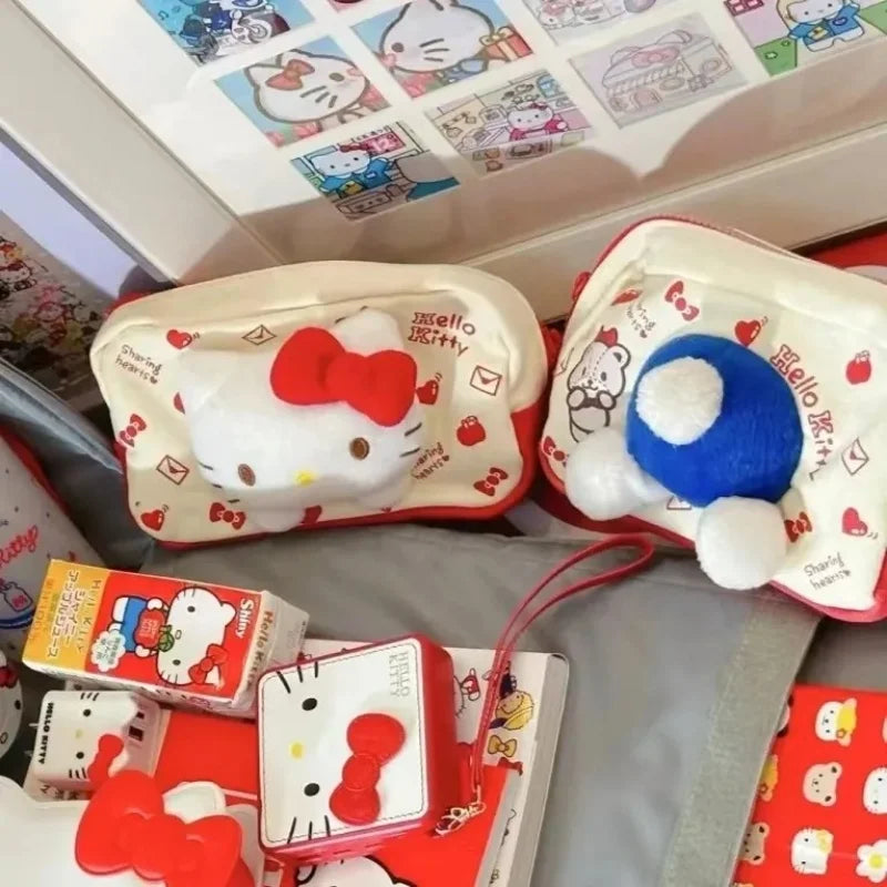 Sanrio Hello Kitty Storage Bag Cute Cartoon Kt Cat Cosmetic Bag Plush Doll Pencil Bag Student Stationery Supplies Kawaii Gift Sanrio Hello Kitty Storage Bag Cute Cartoon Kt Cat Cosmetic Bag Plush Doll Pencil Bag Student Stationery Supplies Kawaii Gift